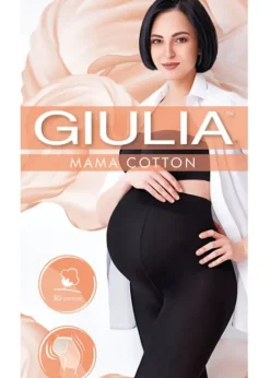 Best Sale Giulia Mama Cotton 200 Tights Nero