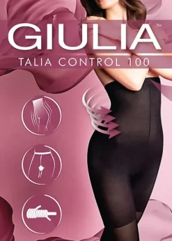 Flash Sale Giulia Talia Control 100 Tights Nero
