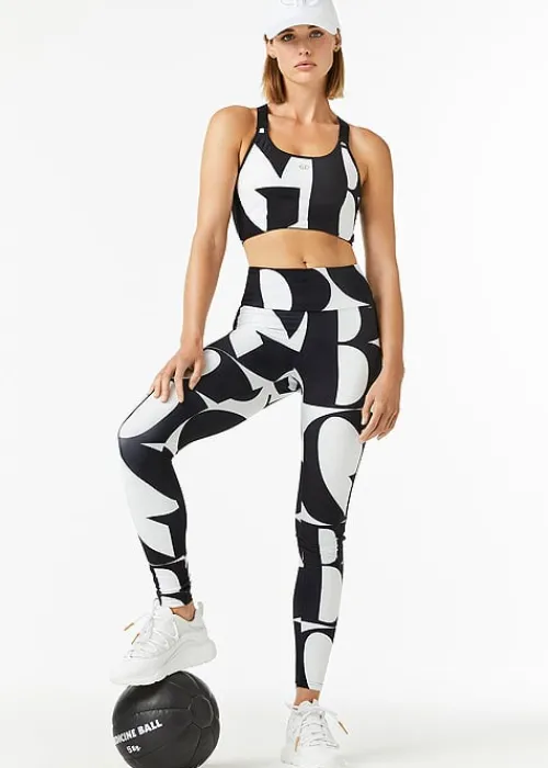 Cheap Goldbergh Jordyn Black Font Leggings Black White