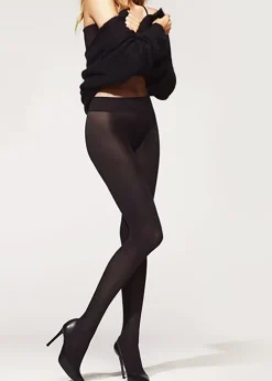 Shop Golden Lady Invisible Luxury 50 Denier Seamless Tights Black