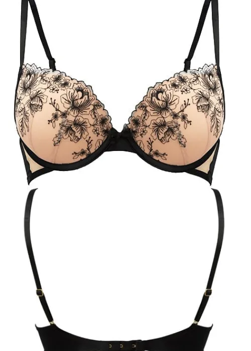 Shop Gossard Carmen Plunge Bra Blush Black