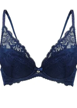 Discount Gossard Gypsy High Apex Plunge Lace Bra Navy