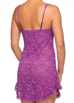Discount Hanky Panky Cross Dyed Chemise Purple Velvet