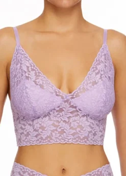 Clearance Hanky Panky Retro Lace Longline Bralette Lavender Sachet