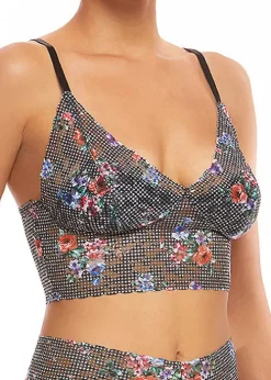 Hot Hanky Panky Retro Longline Bralette Checkered Past