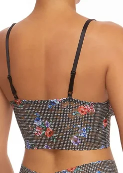 Hot Hanky Panky Retro Longline Bralette Checkered Past