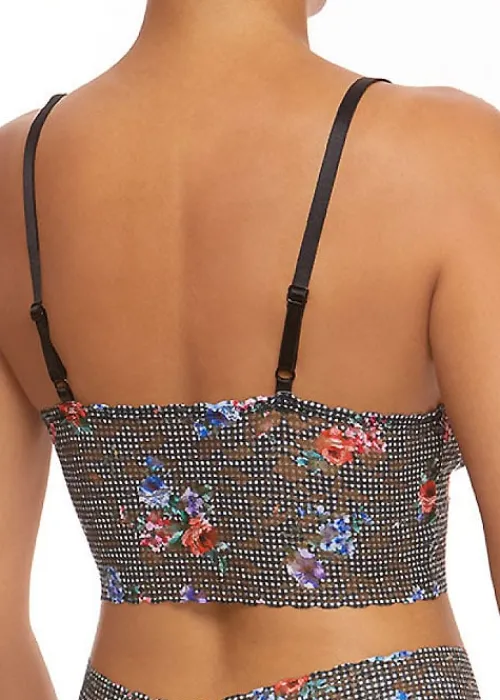 Hot Hanky Panky Retro Longline Bralette Checkered Past