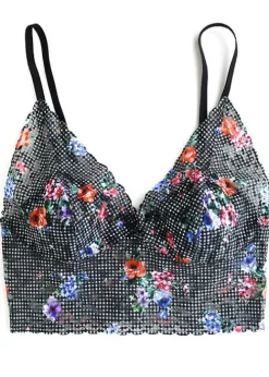 Hot Hanky Panky Retro Longline Bralette Checkered Past