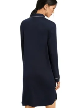 Hot Hanro Natural Comfort Nightdress Deep Navy
