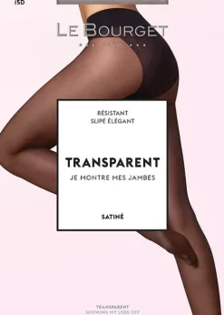 Cheap Le Bourget Transparent Satine 15 Denier Tights
