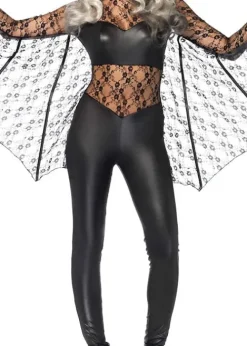 Best Sale Leg Avenue Magic Bat Catsuit With Matching Headband Black