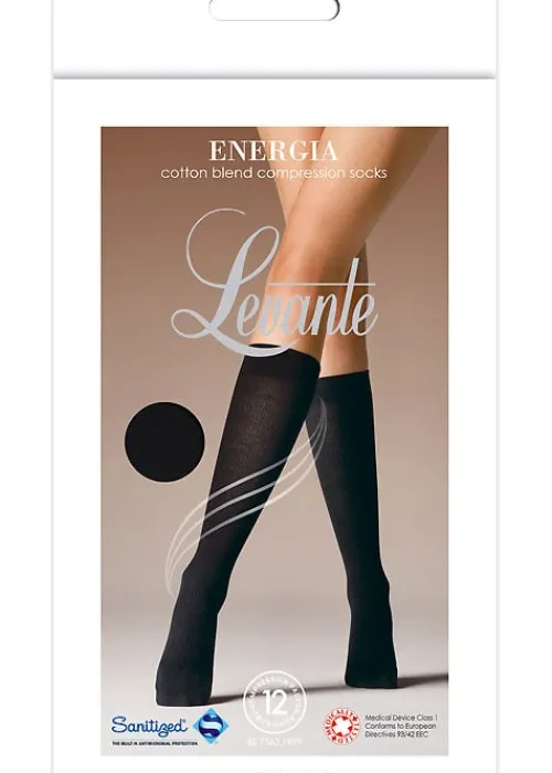 Store Levante Energia Cotton Blend Compression Knee Highs