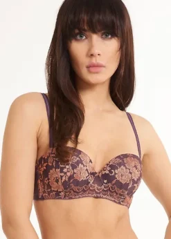 Outlet LingaDore Passion Blossom Balconette Bra Mauve Dusty Pink