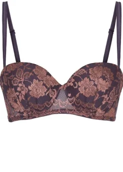 Outlet LingaDore Passion Blossom Balconette Bra Mauve Dusty Pink