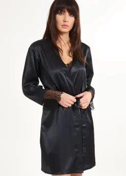 Cheap LingaDore Precious Love Kimono Black