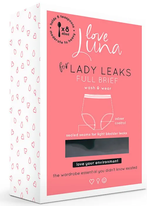 Clearance Love Luna For Lady Leaks Full Brief Black
