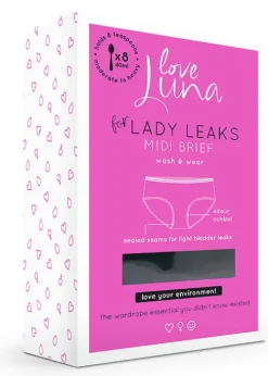 Store Love Luna For Lady Leaks Midi Brief Black