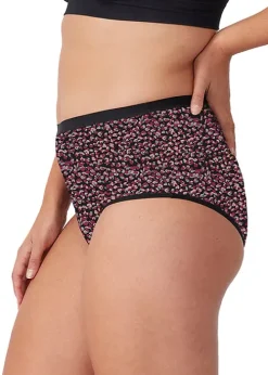 Discount Love Luna Period Cotton Full Brief Leopard Mocha