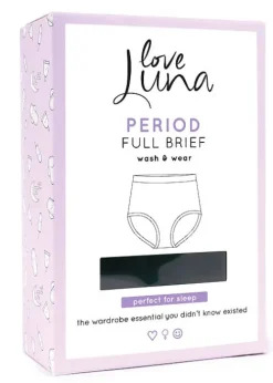 Best Love Luna Period Full Brief Black
