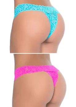 New Mary Portas Mapale Small Details Peekaboo Crotchless Lace Thong White