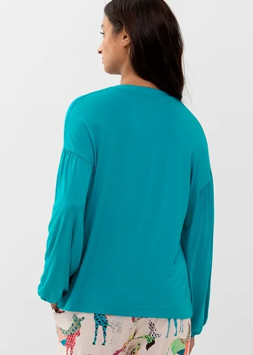 Flash Sale Mey Alena Long Sleeved Top Blue Lagoon