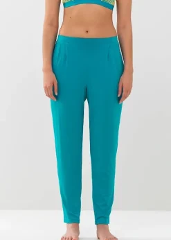 Store Mey Alena Slim Leg Pants Blue Lagoon