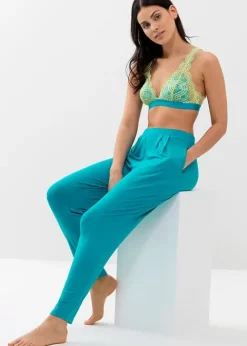 Store Mey Alena Slim Leg Pants Blue Lagoon