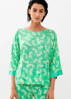 Cheap Mey Tilly Round Neck Top Mojito Print