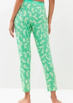 Fashion Mey Tilly Slim Leg Pants Mojito Print