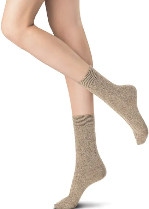 Hot Oroblu Gwen Fine Cashmere Cable Socks