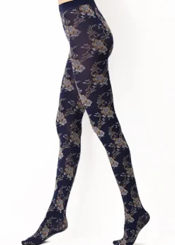Best Sale Oroblu I Love Italy Lecce Tights Lecce Blue