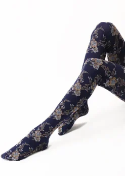 Best Sale Oroblu I Love Italy Lecce Tights Lecce Blue