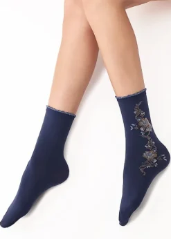 Cheap Oroblu I Love Italy Lecce Ankle High Lecce Blue