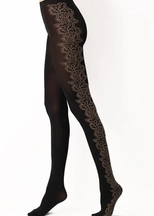 Flash Sale Oroblu I Love Italy Roma Tights Black