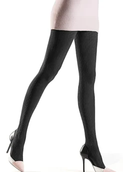 New Oroblu Renee Natural Fibres Tights Black