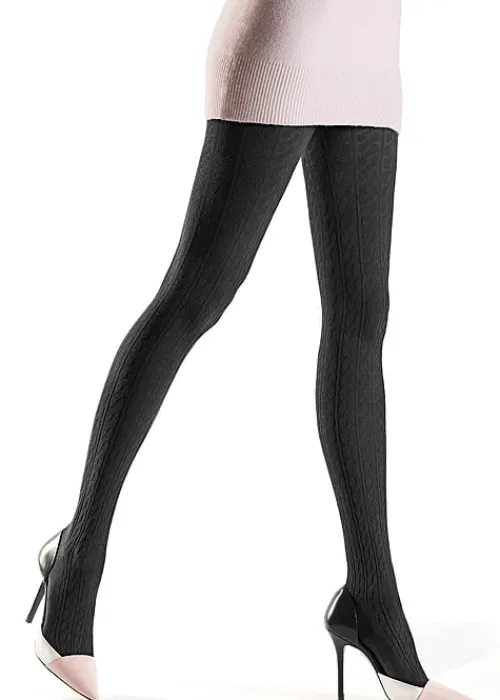 New Oroblu Renee Natural Fibres Tights Black