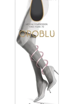 Hot Oroblu Repos 70 Medium Compression Knee Highs
