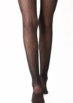 Online Oroblu Romantic Waves Tights Black