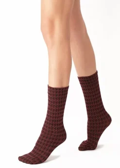 Best Sale Oroblu Texture Ankle High Pied De Poule