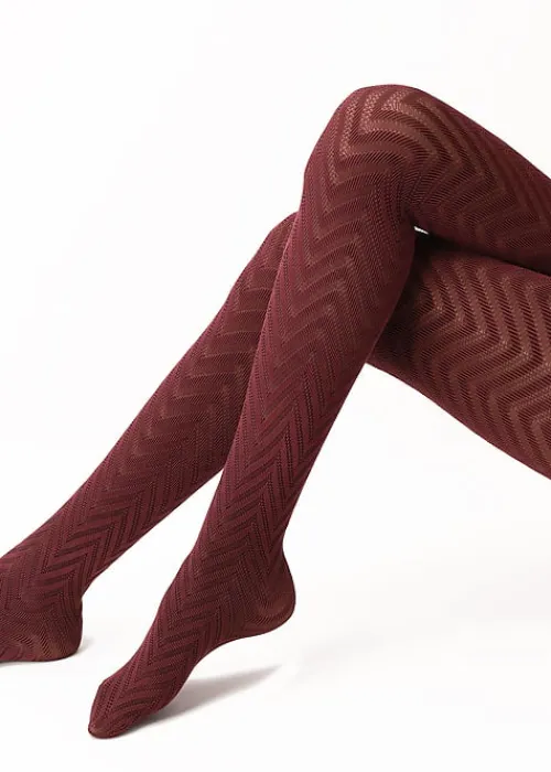 Best Sale Oroblu Texture Chevron Tights