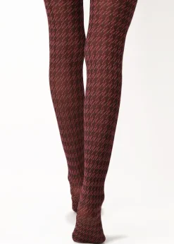Hot Oroblu Texture Tights Pied De Poule