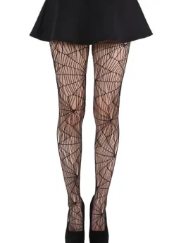 Best Pamela Mann Cobweb Pattern Net Tights Black