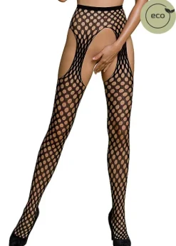 Shop Passion Eco Alicja Strip Panty Large Net Tights