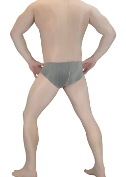 New Pearl and Poseidon Bacchus Sheer Glossy Long Sleeved Bodystocking For Men