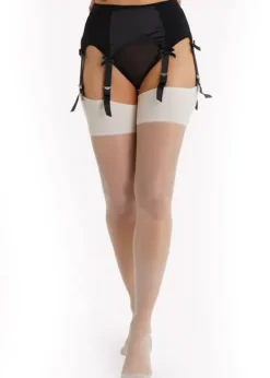 Online Playful Promises Seamed Stockings Creme De Peche