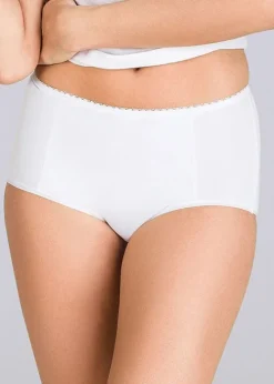 Shop Playtex Cotton Lift Maxi Brief White