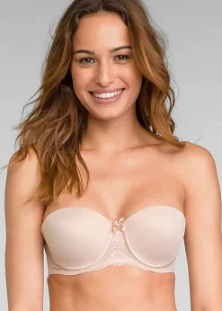 Clearance Playtex Flower Elegance Underwired Strapless Bra Skin