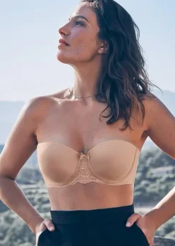 Clearance Playtex Flower Elegance Underwired Strapless Bra Skin