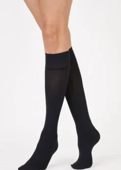 New Pretty Polly 60 Denier New 3D Opaque Knee Highs 2 Pair Pack Black