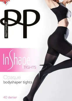 Best Pretty Polly In Shape Opaque Bodyshaping Tights Black